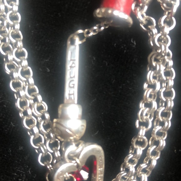 Brighton Laugh, Dram, Hope, Live Heart necklace . - Picture 5 of 6